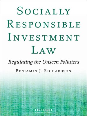 cover image of Socially Responsible Investment Law